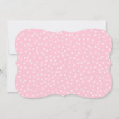 誕生日の招待プリンセス金ゴールドピンク 招待状 (裏面)