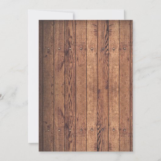 誕生日の招待状の花のBohoの野生の1つのテント小屋 招待状 (裏面)