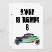 誕生日の招待状を改造しました 招待状 (正面/裏面)