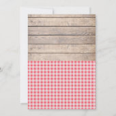 誕生日の招待状を飾るケーキ 招待状 (裏面)