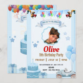 誕生日の招待状 シーズンカード (正面/裏面)