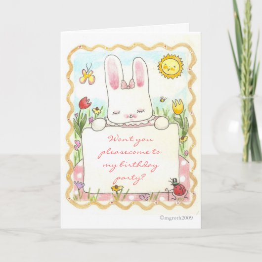 誕生日の招待状 招待状 (正面)