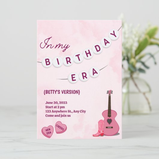 誕生日の招待状 招待状 (スタンド正面)