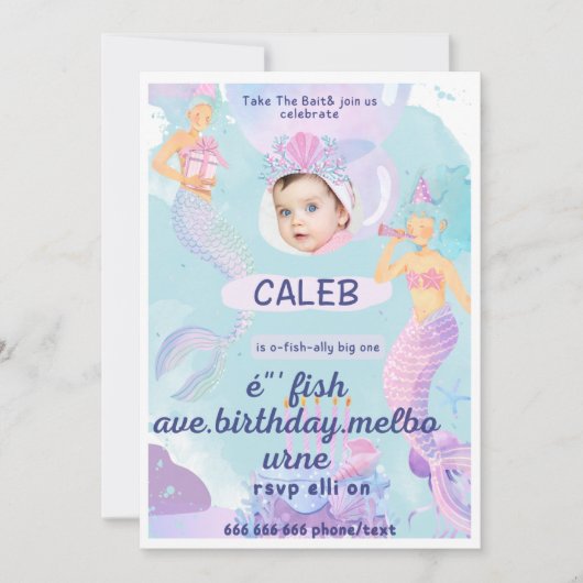 誕生日の招待状 招待状 (正面)