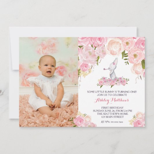 誕生日の招待状 招待状 (正面)