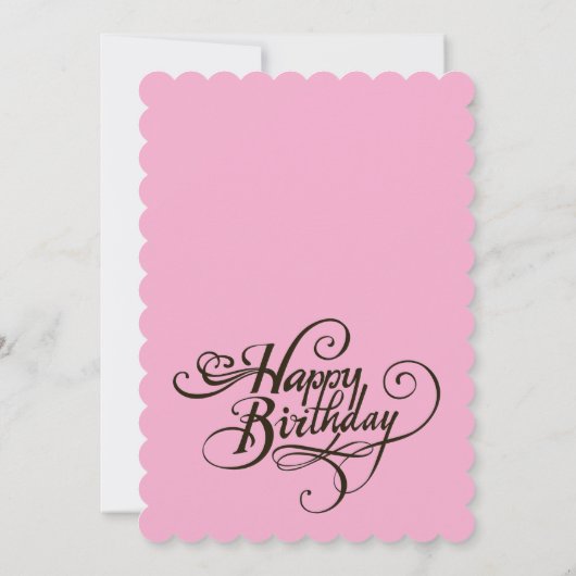 誕生日の招待状 招待状 (裏面)