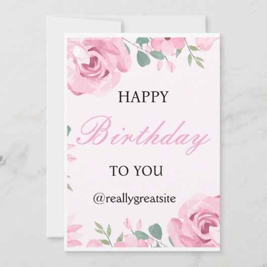 誕生日の招待状 招待状 (正面)