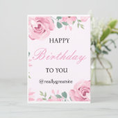 誕生日の招待状 招待状 (スタンド正面)