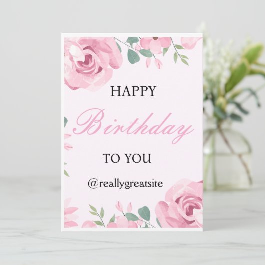 誕生日の招待状 招待状 (スタンド正面)