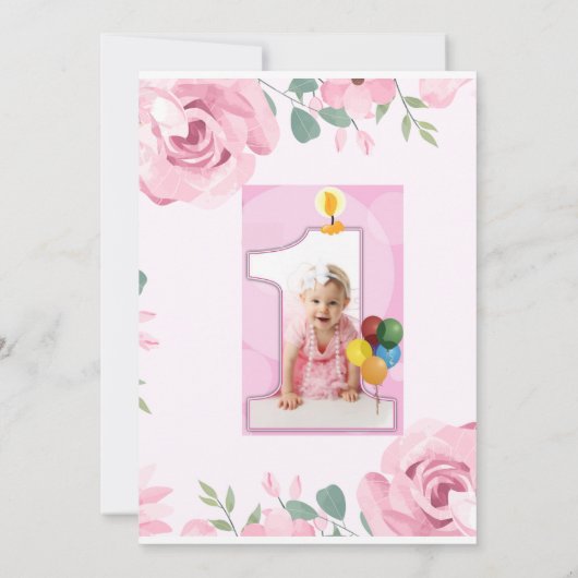 誕生日の招待状 招待状 (裏面)