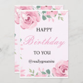 誕生日の招待状 招待状 (正面/裏面)