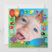 誕生日の招待状: 海の002C 招待状 (裏面)