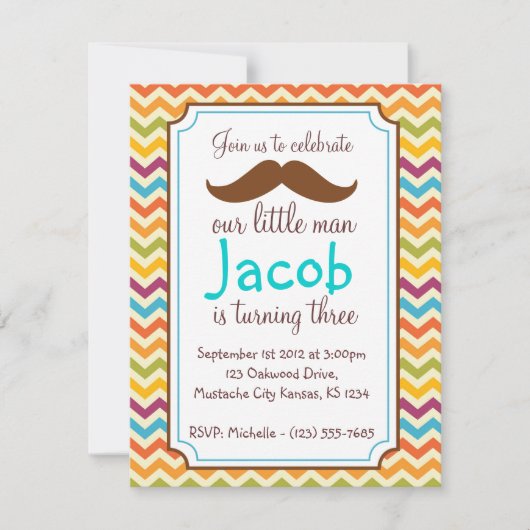 誕生日の招待 招待状 (正面)