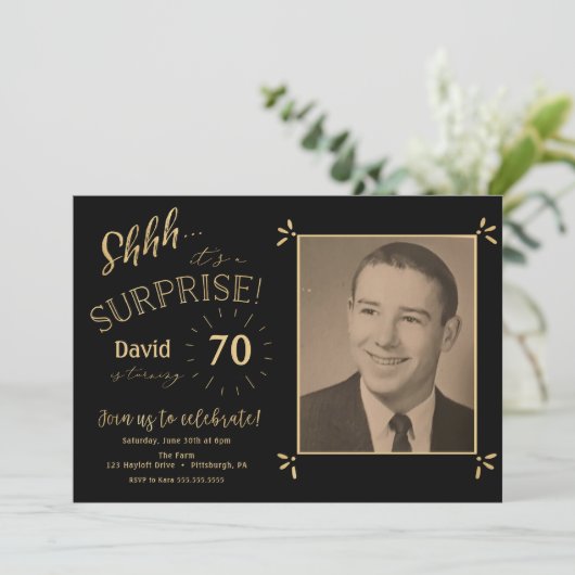 誕生日の招待 招待状 (スタンド正面)