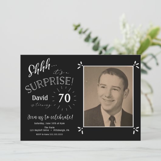 誕生日の招待 招待状 (スタンド正面)