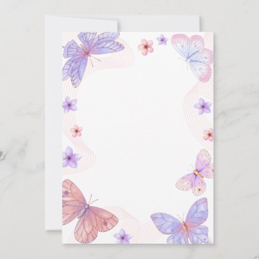 誕生日の招待 招待状 (裏面)