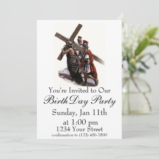 誕生日の招待 招待状 (スタンド正面)