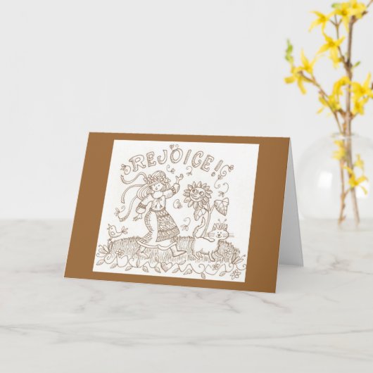 誕生日の挨拶を喜ばせて下さい カード (黄色い花)