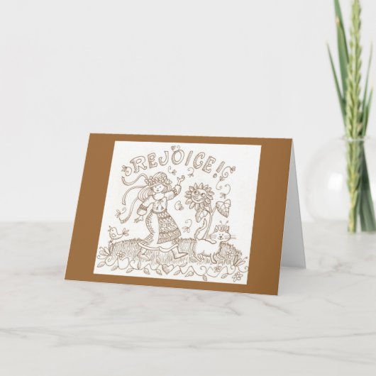 誕生日の挨拶を喜ばせて下さい カード (正面)