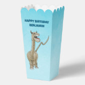 誕生日の挨拶を持つ恐竜 フェイバーボックス (裏面)