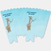 誕生日の挨拶を持つ恐竜 フェイバーボックス (見開き)