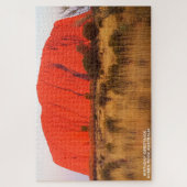 誕生日の挨拶エアーズロックオーストラリア ジグソーパズル (縦)