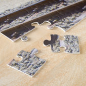 誕生日の挨拶オーストラリアの蒸気列車ジグソー ジグソーパズル (側面)