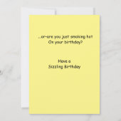 誕生日の挨拶カード友達のために。 サンキューカード (裏面)