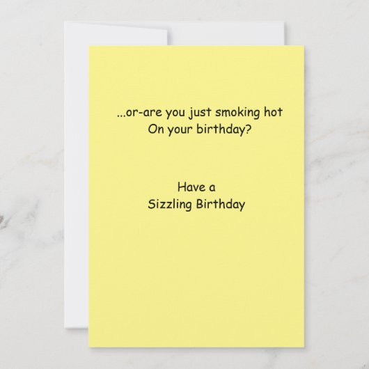 誕生日の挨拶カード友達のために。 サンキューカード (裏面)