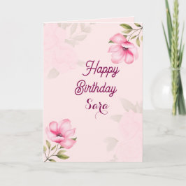 誕生日の挨拶カード カード