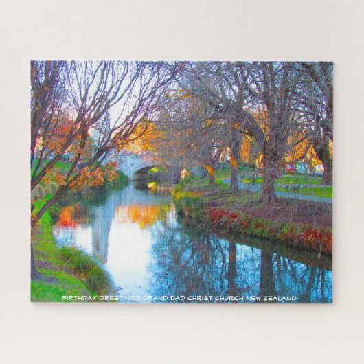 誕生日の挨拶キリスト教会ニュージーランド ジグソーパズル (横)