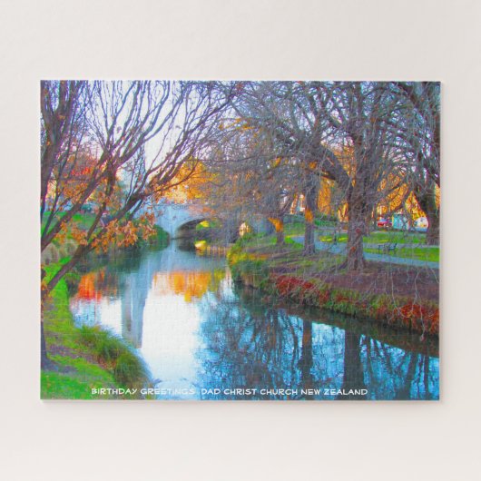 誕生日の挨拶パパキリスト教会ニュージーランド ジグソーパズル (横)