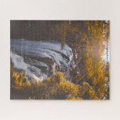 誕生日の挨拶レインボー滝Kerikeri ジグソーパズル (横)