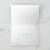 誕生日の挨拶状のためのアイルランドのイメージ カード (内部)