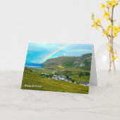 誕生日の挨拶状のためのアイルランドのイメージ カード (黄色い花)