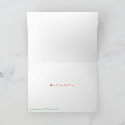 誕生日の挨拶状のためのアイルランドのイメージ カード (内部)