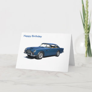誕生日の挨拶状のためのオースティンマーティン1965年 カード