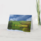 誕生日の挨拶状のための湖地区のイメージ カード (正面)