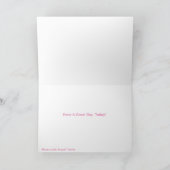 誕生日の挨拶状のための犬のイメージ カード (内部)