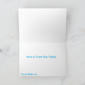 誕生日の挨拶状のための犬のイメージ カード (内部)