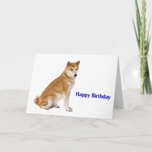 誕生日の挨拶状のための犬のイメージ カード (正面)