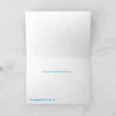 誕生日の挨拶状のための鮫のイメージ カード (内部)