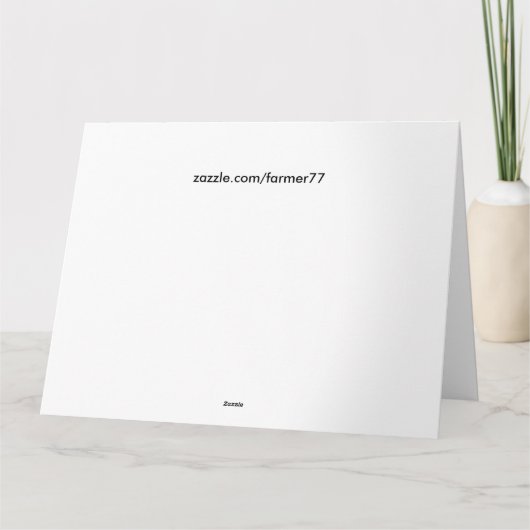 誕生日の挨拶状を飛ばしているSandhillクレーン鳥 カード (裏面)