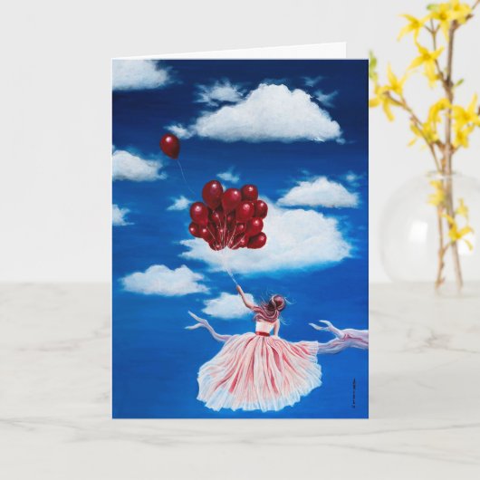 誕生日の挨拶状 カード (黄色い花)