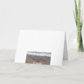 誕生日の挨拶状、ピンクの《植物》百日草 カード (裏面)