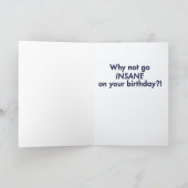 誕生日の挨拶状#1 (中挨拶) カード (内部)