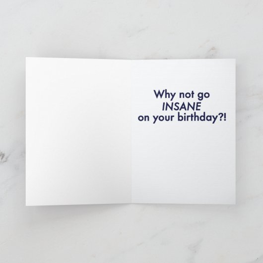 誕生日の挨拶状#1 (中挨拶) カード (内部)