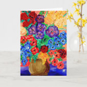 誕生日の挨拶状- Geburtstags Karte カード (黄色い花)