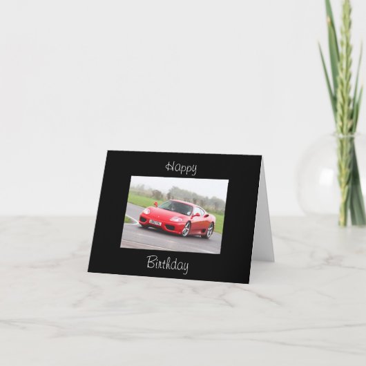 誕生日の挨拶 カード (正面)