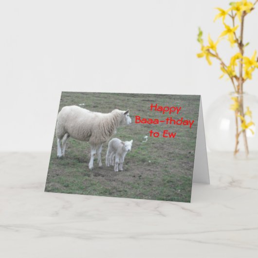 誕生日の挨拶 カード (黄色い花)